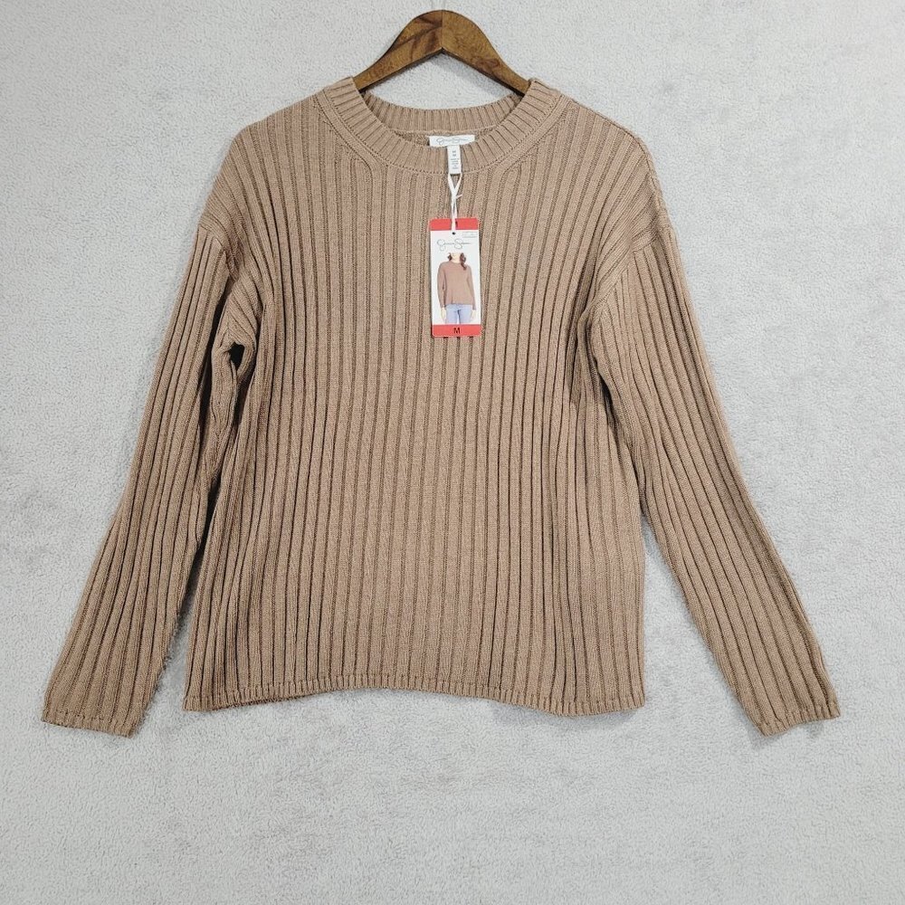 NEW Jessica Simpson Womens M Ribbed Knit Sweater  Medium// 26CT